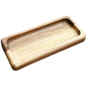 تصویر سینی سرو چوبی ساده 