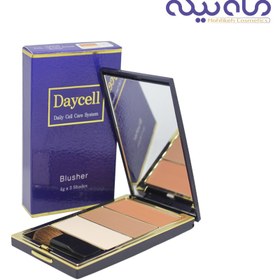 تصویر رژ گونه سه رنگ دیسل شماره ۶ Daycell Blush No.6