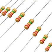 تصویر مقاومت 2.2 اهم 1/4 وات مقاومت2.2اهم