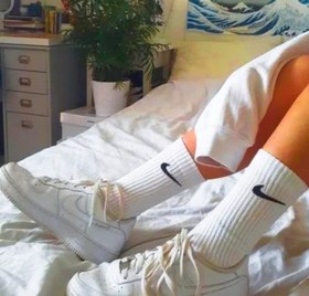 تصویر جوراب ساق بلند ورزشی مدل نایکی 