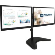 تصویر پایه استوک رومیزی دو مانیتور NewStar مدل MI-1781 | قابل تنظیم تا 27 اینچ 