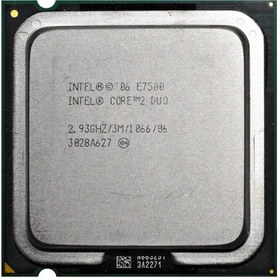 تصویر پردازنده CPU Intel Core 2 Duo E7500 Wolfdale Intel Core 2 Duo E7500 Wolfdale CPU