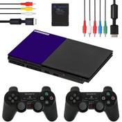 تصویر پلی استیشن 2 فلش خور همراه فلش ۶۴ گیگ فول بازی همراه دو دسته اصلی کارکرده استوک Playstation 2 flash khor 64gig stock