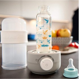 تصویر گرمکن بطری ب آ با خاکستری Beaba Bottle Warmer Babymilk Second 