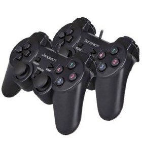 تصویر دسته بازی دوبل شوکدار سیمی پاناتک Panatech P-G505 Panatech P-G505 Wired Vibration Gamepad