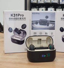 تصویر ست میکروفن بی سیم یقه ای مدل K31 PRO 