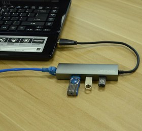 تصویر هاب USB 3.0 سه پورت و اترنت ویولینک مدل WL-UH3031G ا WL-UH3031G USB 3.0 to Ethernet 3Port USB3.0 HUB WL-UH3031G USB 3.0 to Ethernet 3Port USB3.0 HUB