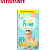 تصویر پوشک بچه پریما مدل PREMIUM CARE سایز 3 بسته 52 عددی PAMPERS PRIMA PREMIUM CARE SIZE 3 DIAPER 52 adet