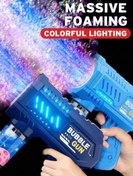 تصویر تفنگ حباب ساز چراغدار مدل اتوماتیک کد H032 Bubble gun with light, automatic model, code H032