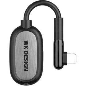 تصویر کابل آداپتور صدا و شارژ برند ویکام مدل WEKOME WK Y20I 2.4A FAST CHARGING AUDIO ADAPTER 