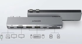 تصویر هاب 7 پورت انکر مدل Anker 547 USB-C Hub 7-in-2 for 