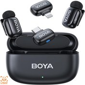 تصویر میکروفون یقه ای بی سیم بویا مدل Boya MINI COMBO رابط Lightning و Type C BOYA MICROPHONE MINI COMBO DOUBLE