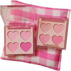 تصویر رژگونه پودری قلبی 