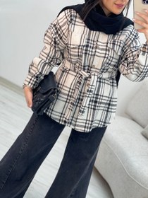 تصویر شکت کمردار دلسا - مشکی / فری 38-46 