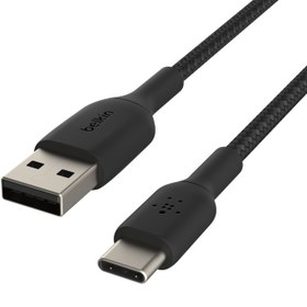 تصویر کابل تبدیل USB به USB-C بلکین مدل CAB002bt2MBK طول 2 متر | مشکی | گارانتی 12 ماهه پوزیترون کابل تبدیل