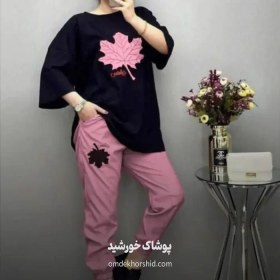 تصویر ست تیشرت شلوار برگ 