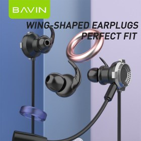 تصویر هندزفری گیمینگ باوین مدل BAVIN HX836 Bavin hx836 gaming earphone