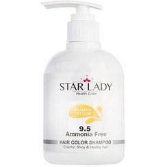 تصویر شامپو رنگساژ استارليدی حجم 300 میل - شماره 9.5 (بلوند موزی) (Star Lady Hair Color Shampoo 300 ml - No9.5 (Banana yellow