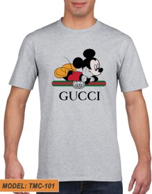 تصویر تیشرت طوسی طرح دار نقش میکی موس کد TMC101 ا T-shirt GRAY Mickey Mouse CODE TMC101 T-shirt GRAY Mickey Mouse CODE TMC101