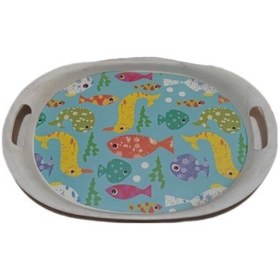 تصویر سینی بامبو بیضی 