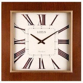 تصویر ساعت دیواری چوبی لوتوس مدل TROY کد LOTUS - TROY Wooden wall clock Code W-9911