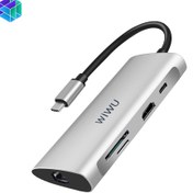 تصویر هاب تایپ سی دارای 8 پورت ویوو مدل Alpha 831HRT WiWU Alpha 831HRT Usb Type C Hub