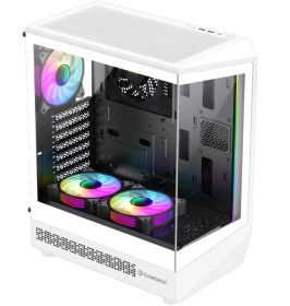تصویر کیس کامپیوتر گیم مکس Vista COC ARGB Mid Tower سفید Game Max Vista COC ARGB Mid Tower White Computer Case