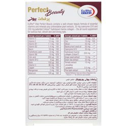 تصویر قرص پرفکت بیوتی یوروویتال |۶۰ عدد|تقویت سلامت پوست، مو و ناخن Eurovital Perfect Beauty 60 Tablets