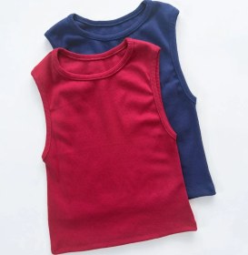 تصویر کراپ تاپ کبریتی زنانه یقه گرد رنگ مشکی 