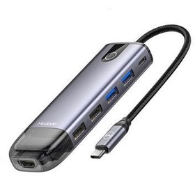 تصویر هاب 10 پورت USB-C مک دودو مدل HU7420 - تیتانیومی 