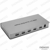 تصویر سوئیچ کواد مالتی ویور HDMI وی نت مدل V-SWHDQ004 