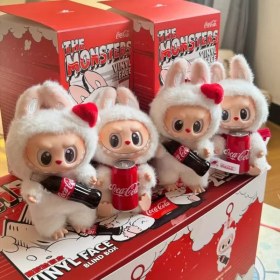 تصویر عروسک لبوبو سری کوکاکولا غیر اصل Labubu Coca Cola series