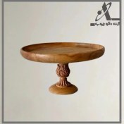 تصویر شیرینی خوری تک طبقه پایه منبت 