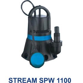 تصویر لجن کش استریم ۱۰ متری ۱/۵ اینچ یک و نیم اسب فلوتردار تکفاز مدل STEREM SPW 1100 | لجنکش ۱/۵ اسب باغی لوله ۵ بدنه پلاستیک تک فاز 