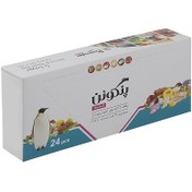 تصویر پاکت زیپ دار پنگوئن بسته 24 عددی 