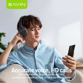 تصویر هدفون بلوتوث باوین Bavin BH-50 Wireless Stereo Headphone 