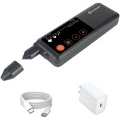 تصویر قلم تستر الماس و سختی سنج سنگ قابل شارژ با صفحه نمایش LCD و چراغ یووی 