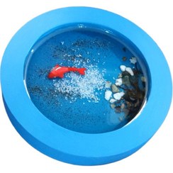 تصویر ظرف ماهی هفت سین مدل حوضچه رزینی Resin Fish Bowl for Haft-Seen - Pond Model