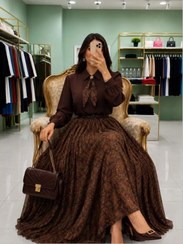 تصویر ست دو تیکه شومیز و دامن زنانه هیوا سایز ۱ و ۲ 