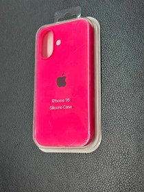 تصویر ‌گارد آیفون ۱۶ رنگ صورتی پر رنگ مدل سیلیکونی اورجینال Guard iphone 16 pink model silicone