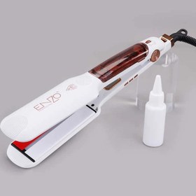 تصویر اتو‌ مو کراتینه بخار دار صفحه سرامیکی انزو Ceramic plate steam hair iron