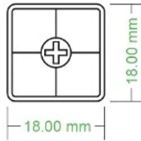 تصویر دکمه کیبورد مکانیکال رنگی 4تایی A,S,D,W یا arrow 