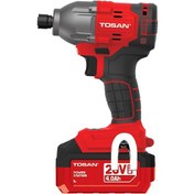 تصویر پیچ گوشتی شارژی ضربه ای براشلس 20 ولت توسن مدل 9520BIS Tosan model 9520BIS brushless 20V cordless impact screwdriver