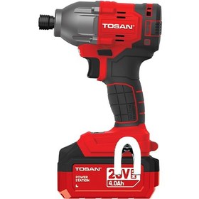 تصویر پیچ گوشتی شارژی ضربه ای براشلس 20 ولت توسن مدل 9520BIS Tosan model 9520BIS brushless 20V cordless impact screwdriver