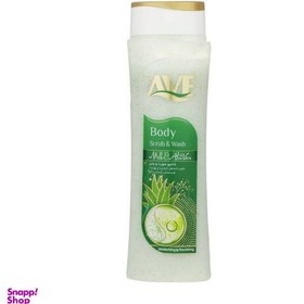 تصویر شامپو صورت و بدن اوه مدل Milk And AloeVera وزن 380 گرم Milk And AloeVera Ave