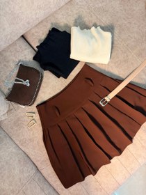 تصویر دامن کوتاه پلیسه 