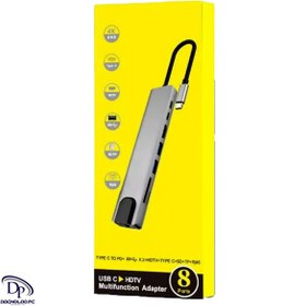 تصویر هاب USB-C هشت پورت 