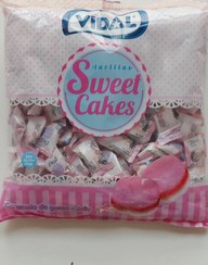 تصویر پاستیل شکری ویدال طرح کیک ۵۰ گرم بدون گلوتن 