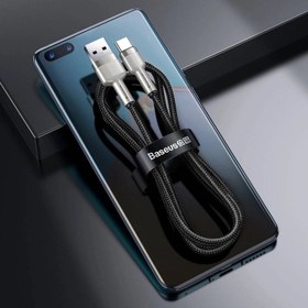 تصویر کابل تبدیل USB به USB-C باسئوس مدل Metal Data cable 66W طول 2 متر 