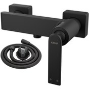 تصویر ست شیرآلات کسری مدل آمازون مشکی مات 